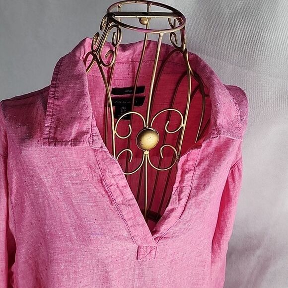 Linen Tahari Pink Tunic - Picture 4 of 8